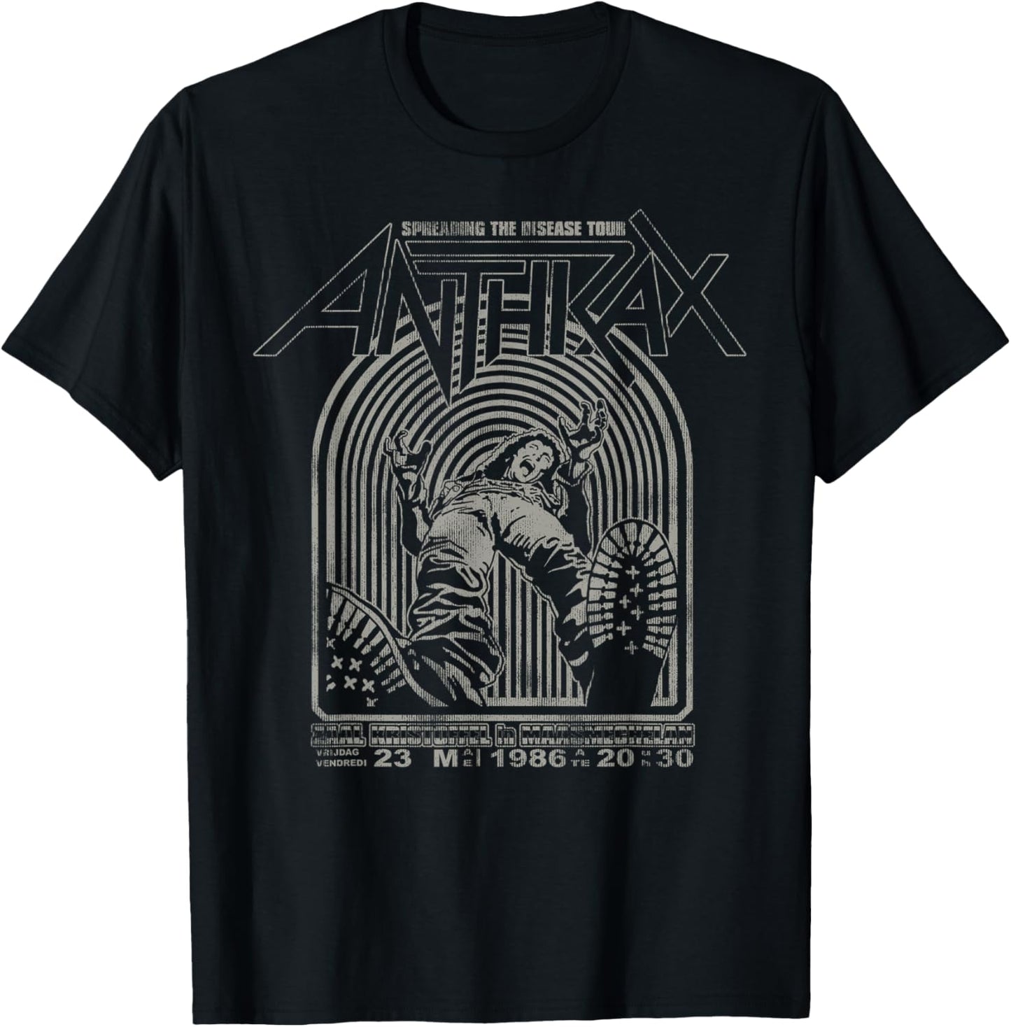 Anthrax Spreading The Disease T-Shirt - T-Shirt | Black