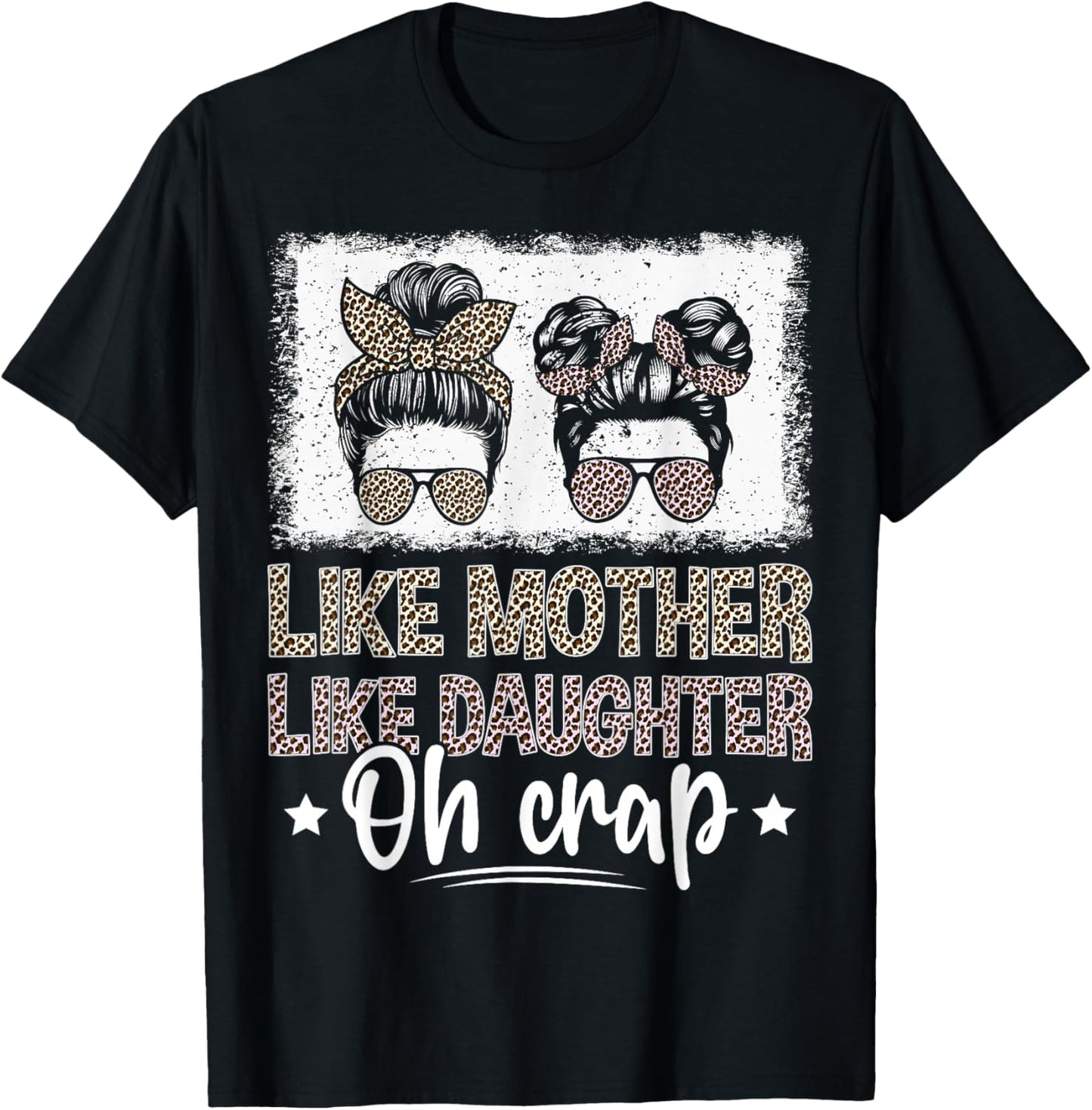 Such Mother Such Daughter Oh T-Shirt - T-Shirt | Black