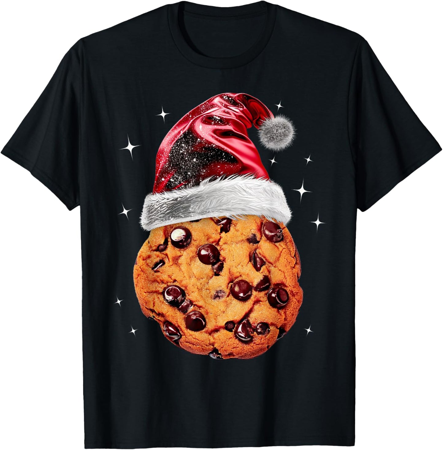 Chocolate Chip Cookie Christmas Costume Lazy Party T-Shirt - T-Shirt | Black
