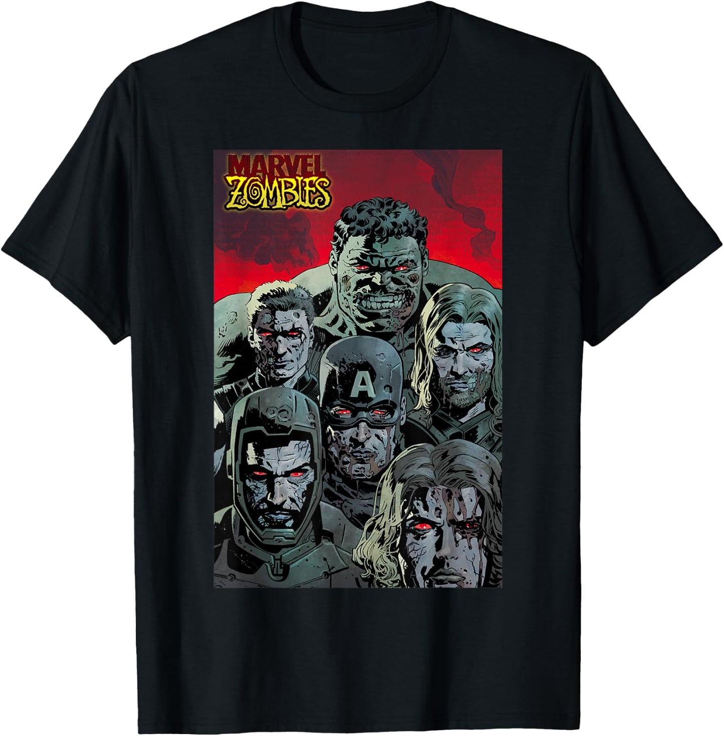Marvel Zombies Avengers Zombie Group Shot T-Shirt - T-Shirt | Black