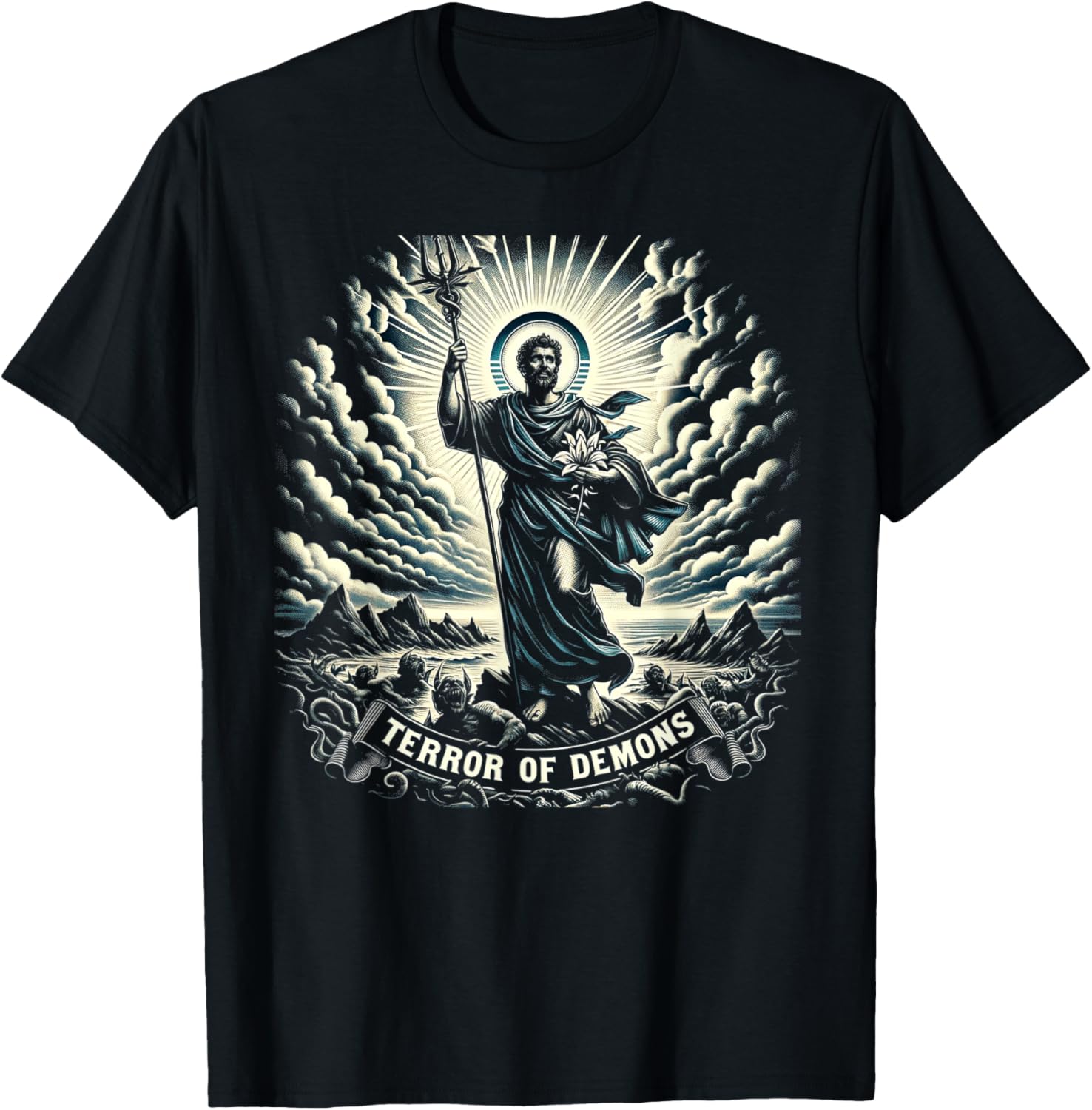 Saint Joseph Catholic Father And Worker T-Shirt - T-Shirt | Black