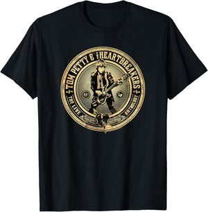 Tom Petty Adult , Black, Small, Short Sleeve, , Classic Fit, Modern Style, Embroidery, The Live Anthology Box Set Cover Art T-Shirt - T-Shirt | Black