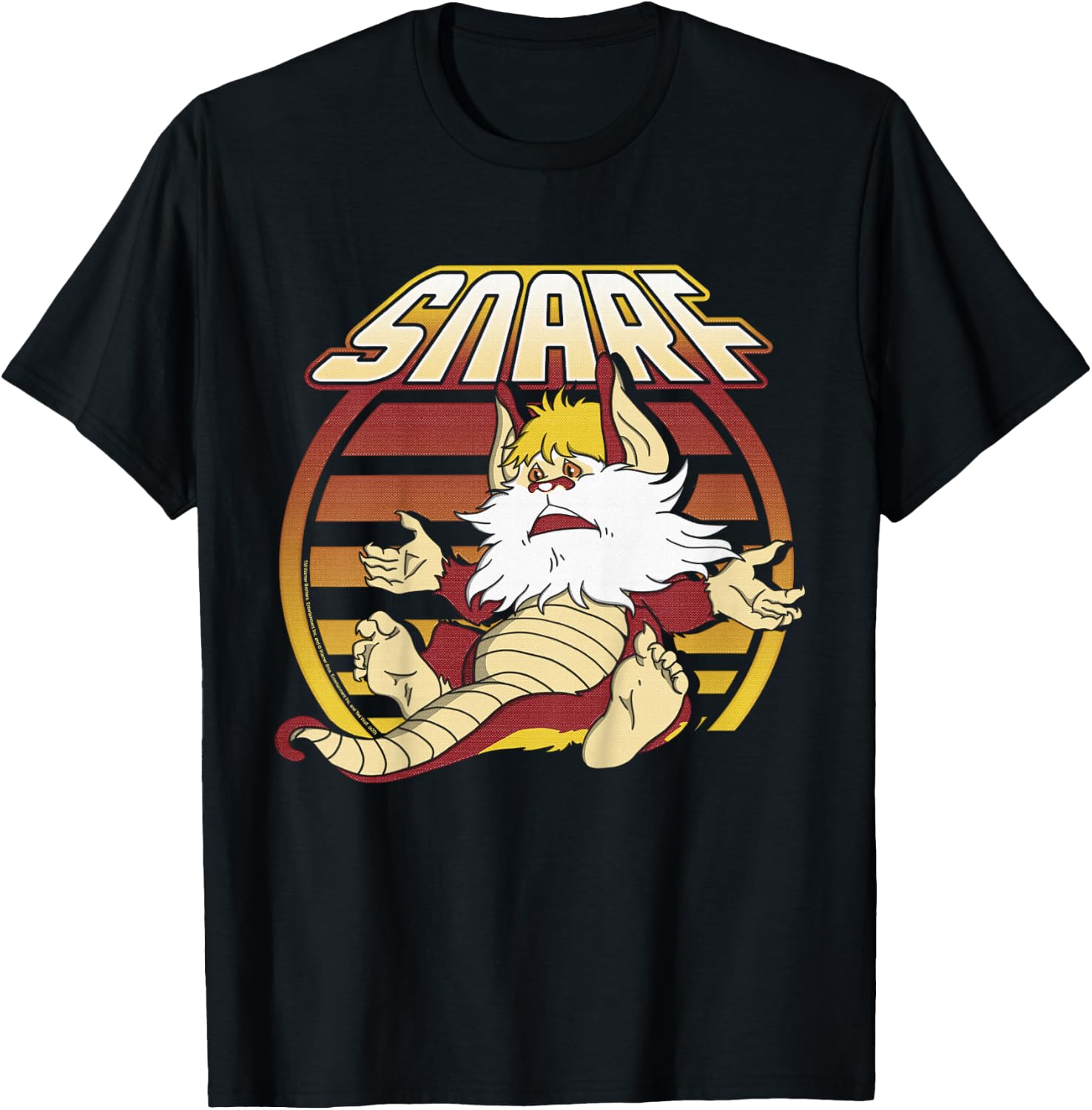 Kids ThunderCats Snarf Retro Sunset Portrait T-Shirt - T-Shirt | Black