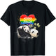 LGBT Pride Mama Panda Bear Rainbow Love Mother's Day Gift T-Shirt - T-Shirt | Black