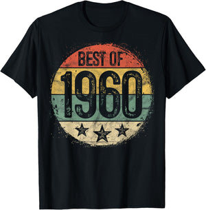 Best Of 1960 65th Birthday Gifts Women 65 Year Old T-Shirt - T-Shirt | Black
