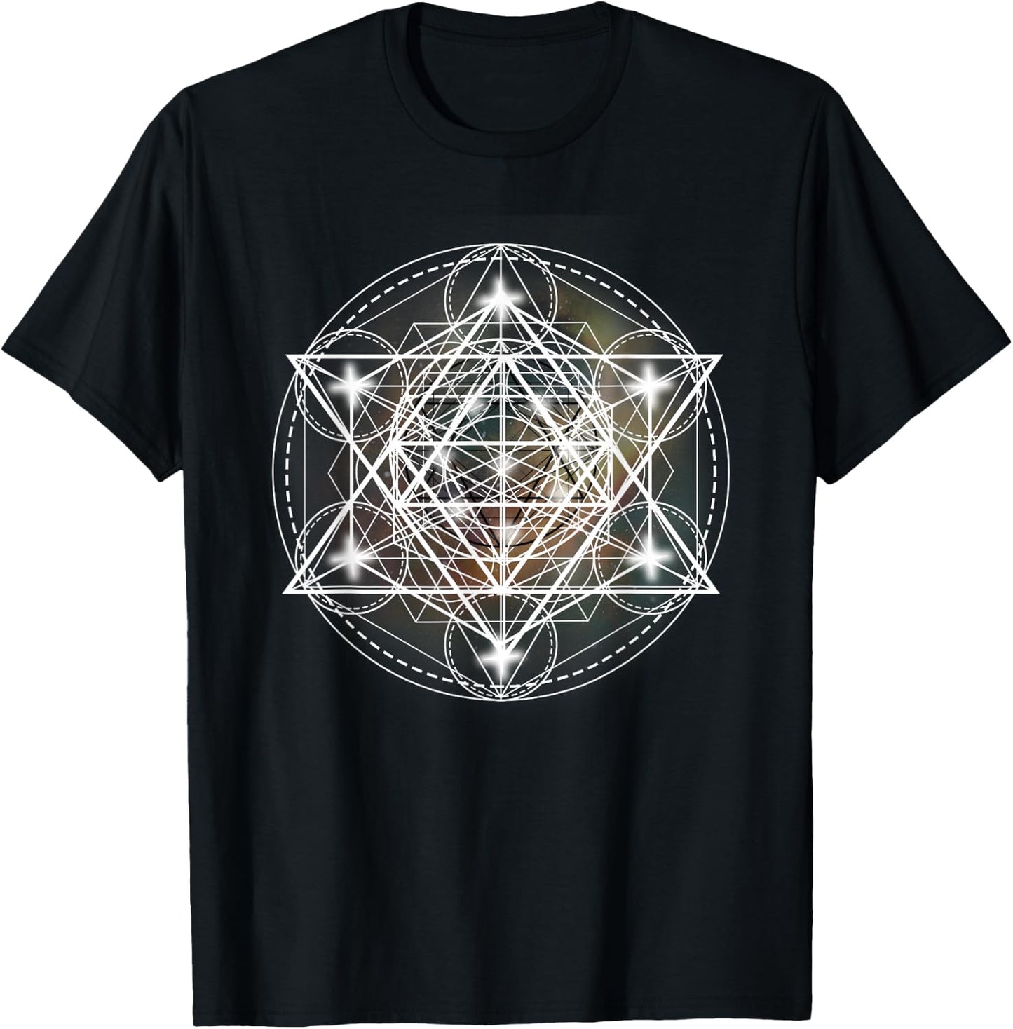 Metatron Cube Sacred Geometry Shirt - Spiritual Yoga T-Shirt - T-Shirt | Black