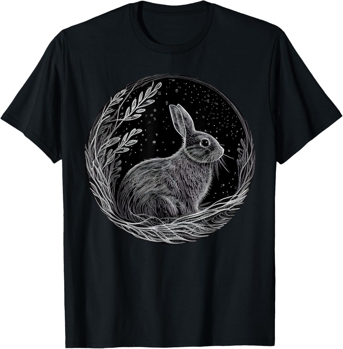 Rabbit Animal Lover Wildlife Rabbits T-Shirt - T-Shirt | Black