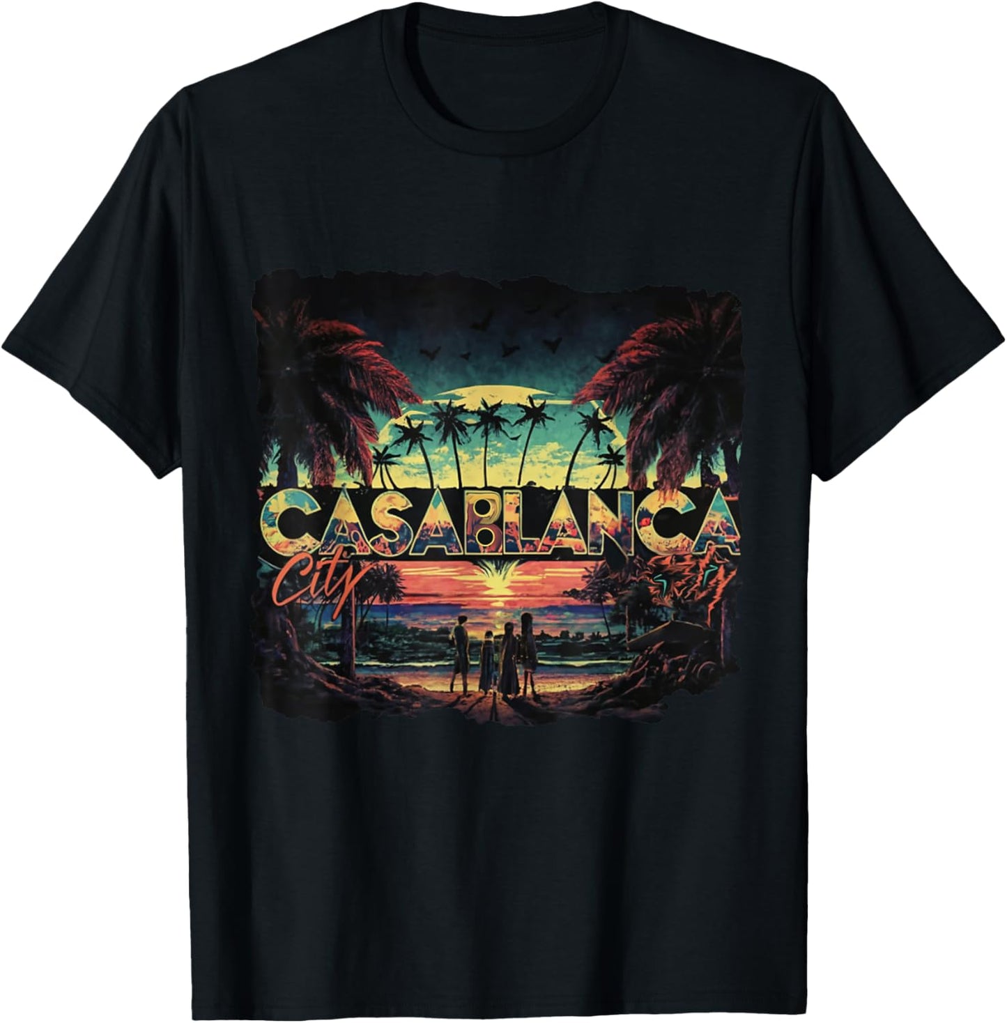 Casablanca Morocco T-Shirt - T-Shirt | Black