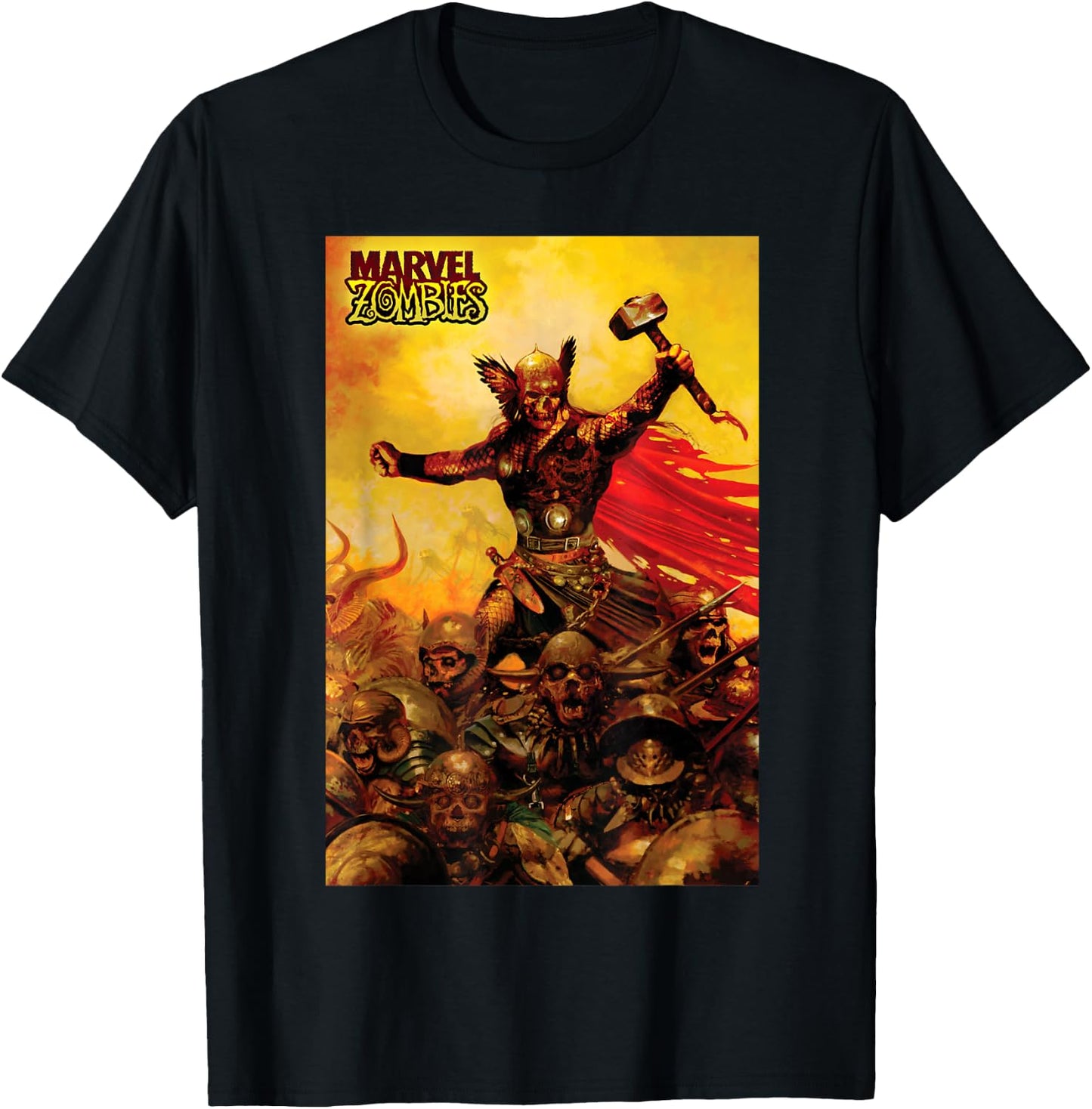 Marvel Zombies Thor Zombie Poster T-Shirt - T-Shirt | Black