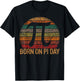 Born on Pi Day Math Equations Sunset Gift Geek Birthday T-Shirt - T-Shirt | Black