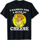 Vintage Funny Meme Retro I Hanker For A Hunk O Cheese T-Shirt - T-Shirt | Black