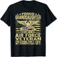 Proud Granddaughter Of Air Force Veteran Freedom Isn't Free T-Shirt - T-Shirt | Black