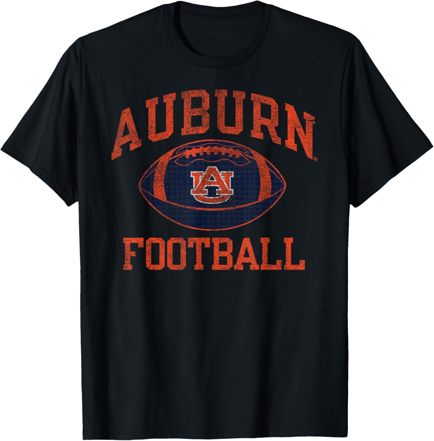 Auburn Tigers Football Intensity Navy Officially Licensed T-Shirt - T-Shirt | Black