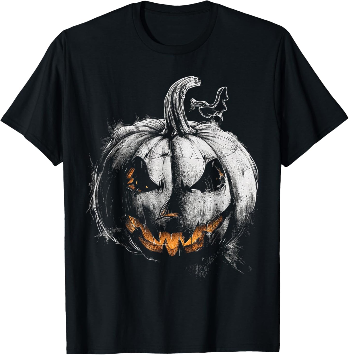 Pumpkin Costume Halloween Graphic Art Pumpkin T-Shirt - T-Shirt | Black