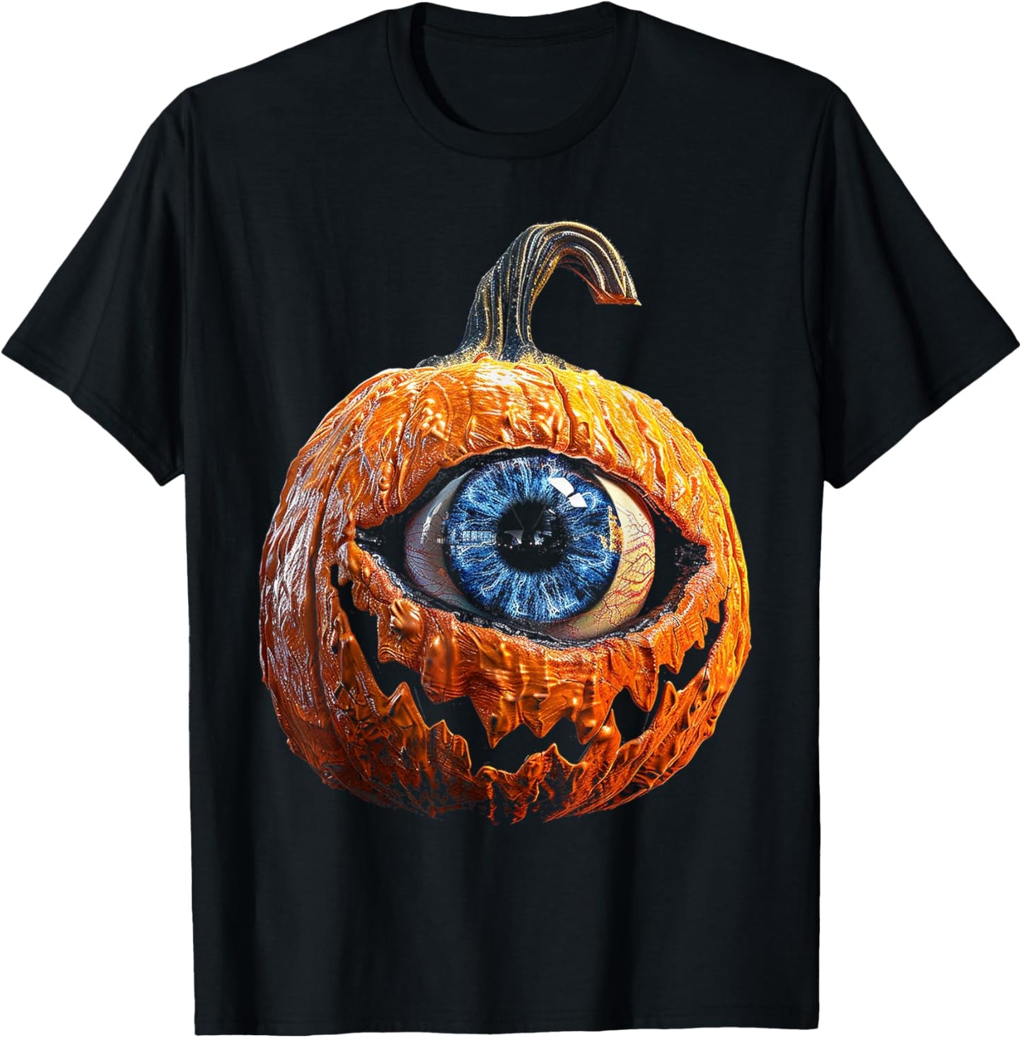 Pumpkin Costume Halloween Graphic Art Pumpkin T-Shirt - T-Shirt | Black