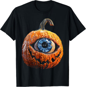 Pumpkin Costume Halloween Graphic Art Pumpkin T-Shirt - T-Shirt | Black