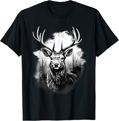 Deer Animal Print Drawing Artwork Animal Lovers Nature
