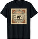 Afrikanische Safari-Stempel Ngorongoro Krater Tansania Porto T-Shirt - T-Shirt | Black