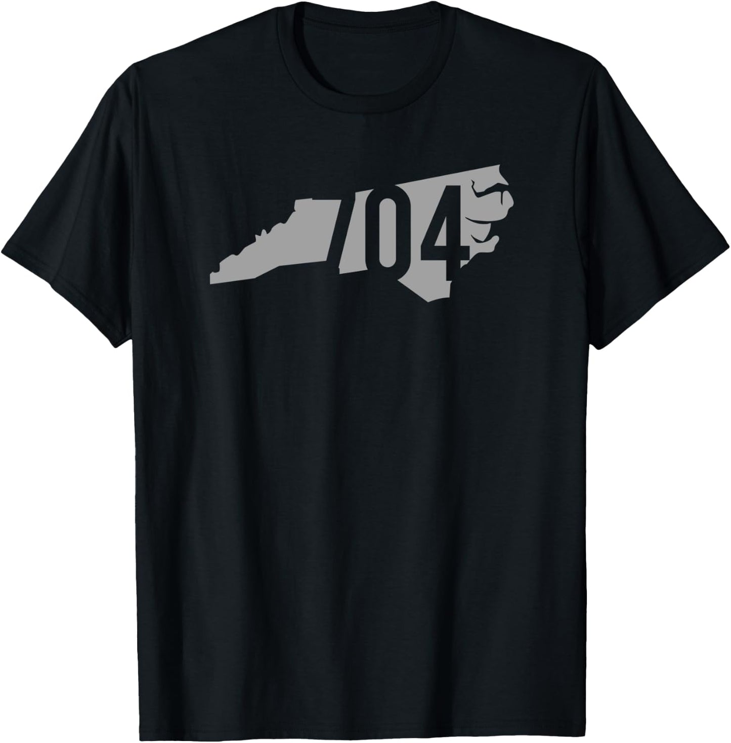 704 Area Code, Charlotte, Concord, Gastonia, North Carolina T-Shirt - T-Shirt | Black