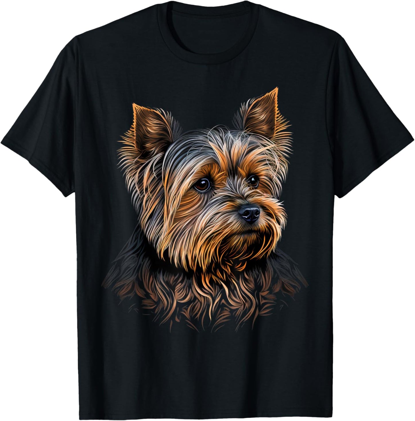 Cute Yorkshire Terrier Dog on Yorkshire Terrier Lover Women Kids T-Shirt - T-Shirt | Black