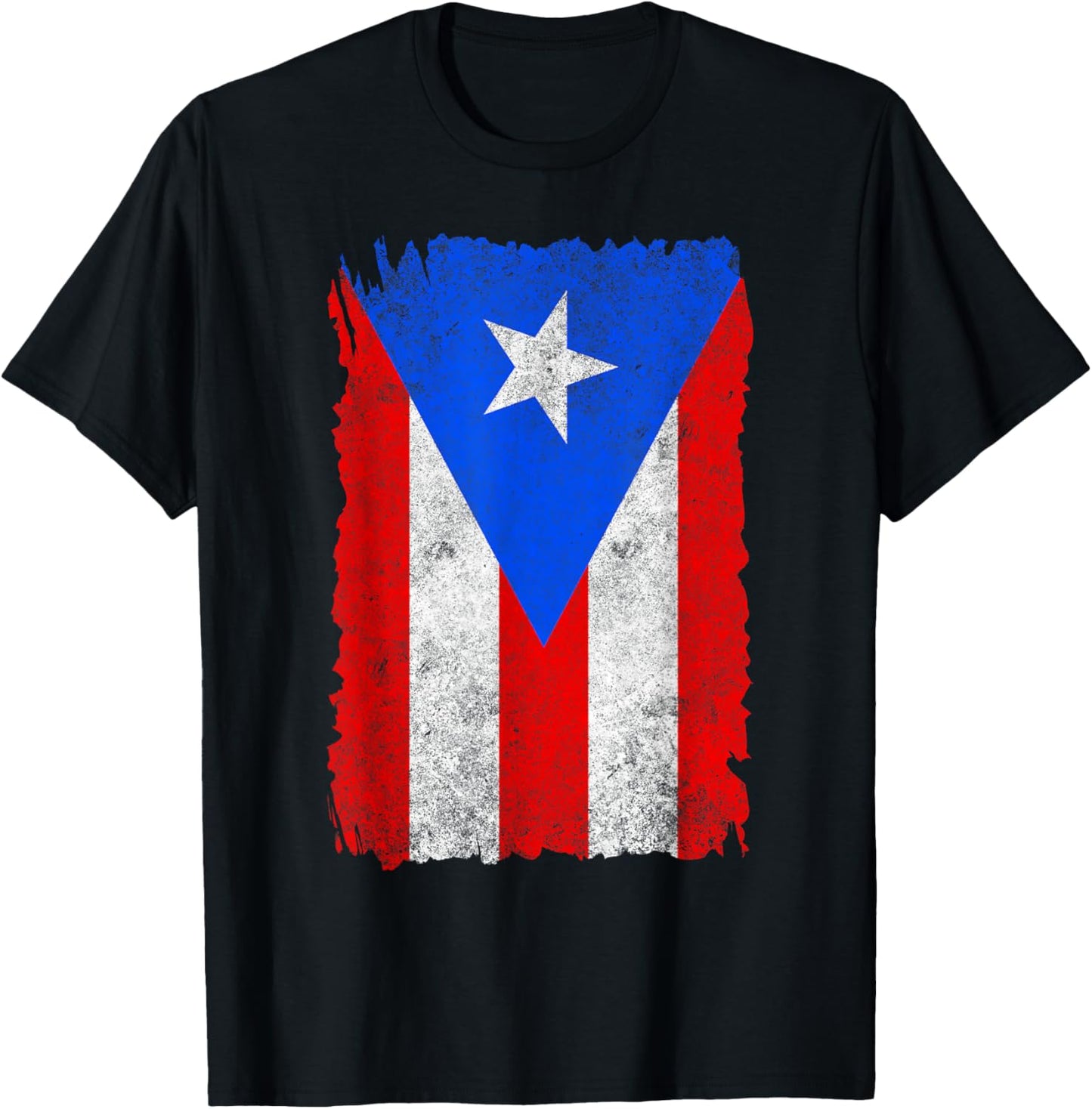 Vintage Boricua Puerto Rican Puerto Rico PR Flag Pride Roots T-Shirt - T-Shirt | Black