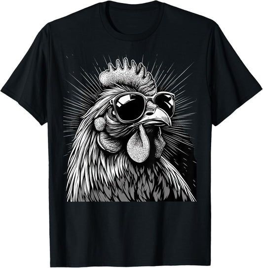 Funny Chicken cool Graffiti Urban art street T-Shirt - T-Shirt | Black