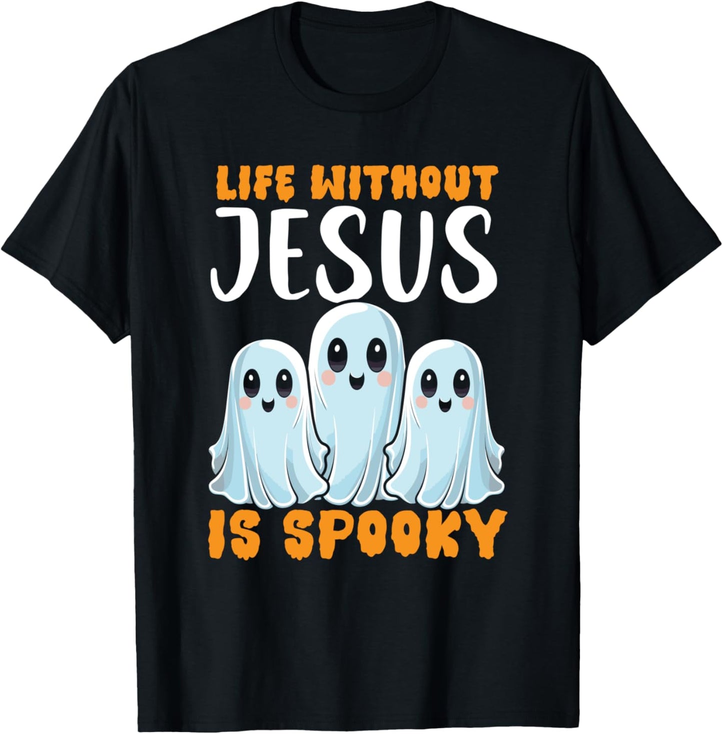 Christian Halloween Jesus Christ Trick Or Treat Christianity T-Shirt - T-Shirt | Black