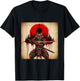 Samurai Werewolf Warrior Dark Japanese Mythology Art T-Shirt - T-Shirt | Black