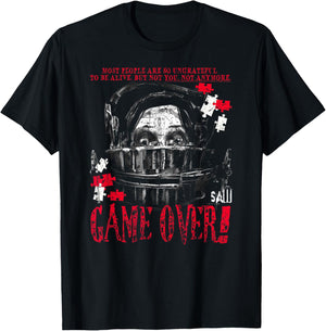 Saw Game Over Head Trap Horror Movie T-Shirt - T-Shirt | Black