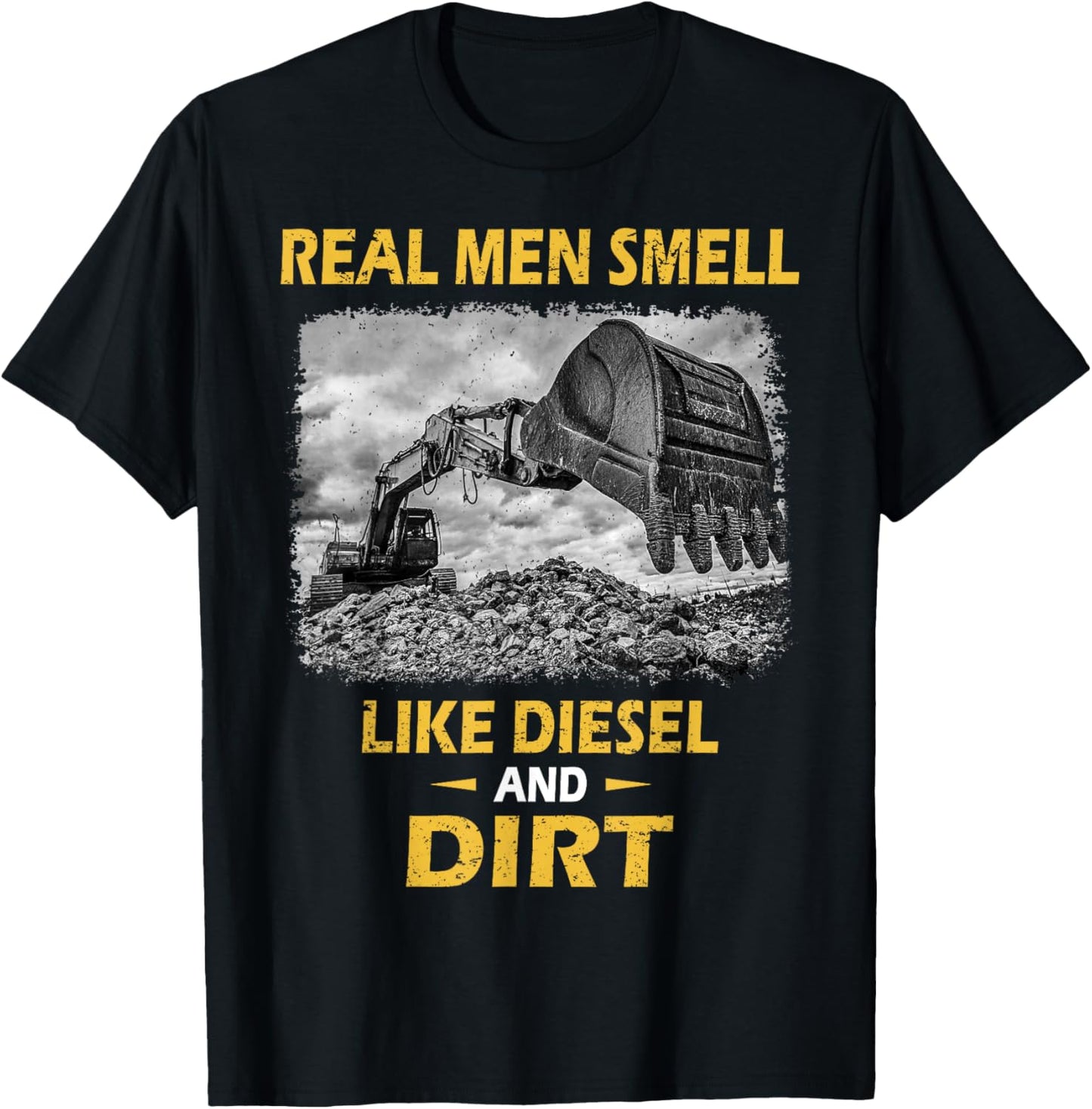 Funny Excavator Saying for Construction Excavator Lovers T-Shirt - T-Shirt | Black