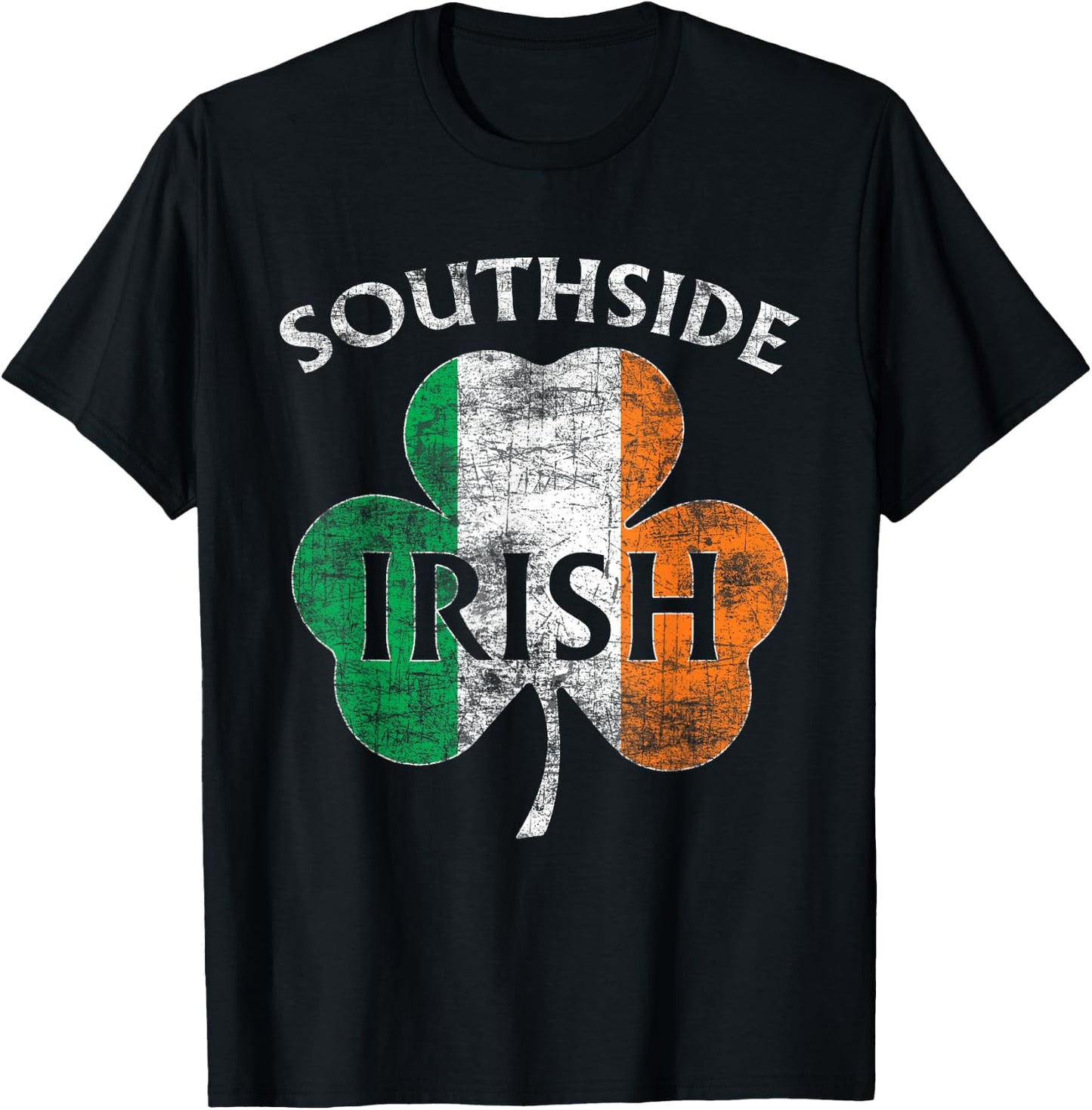 Chicago Southside Irish Flag St. Patrick's Day T-Shirt - T-Shirt | Black