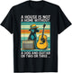 A house is not a home without a dog and guitar or two Men Women T-Shirt - T-Shirt | Black
