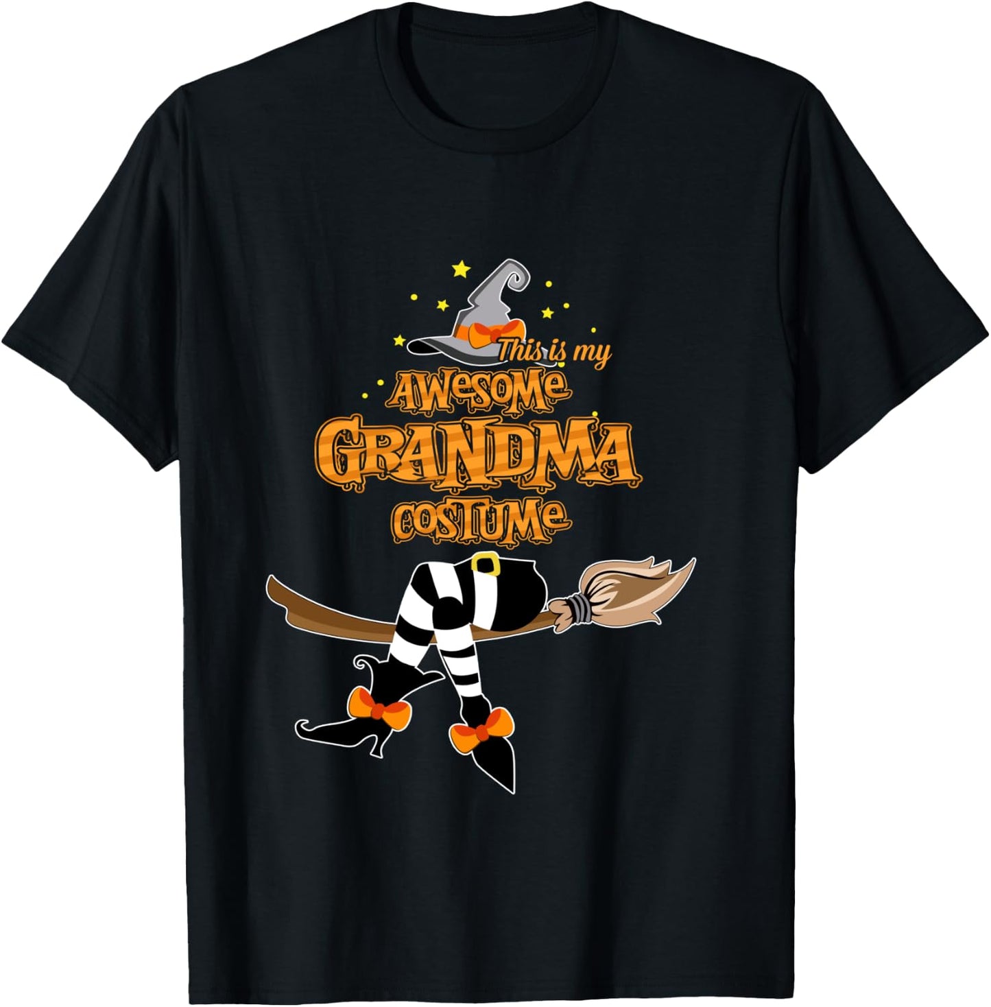This Is My Awesome Grandma Costume - Halloween T-Shirt - T-Shirt | Black
