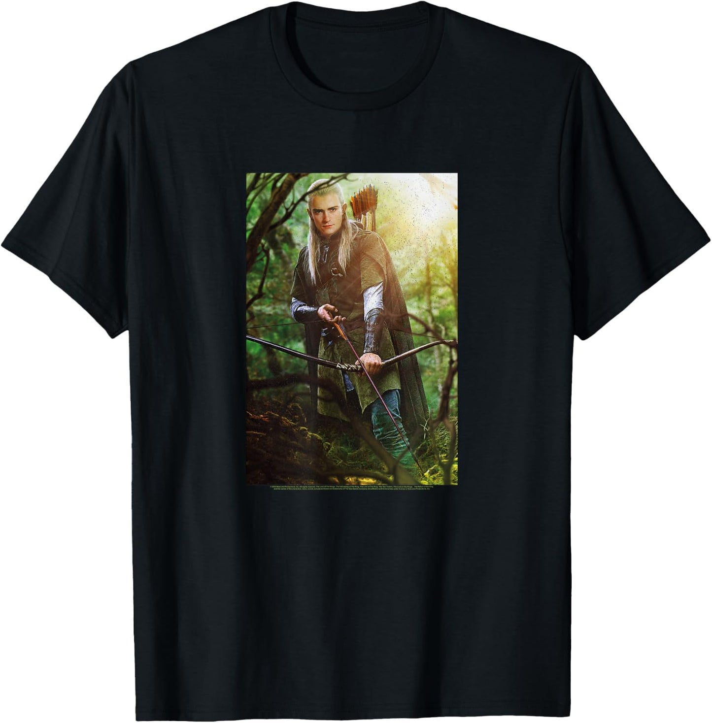 The Lord Of The Rings Legolas In The Dark Forest T-Shirt - T-Shirt | Black