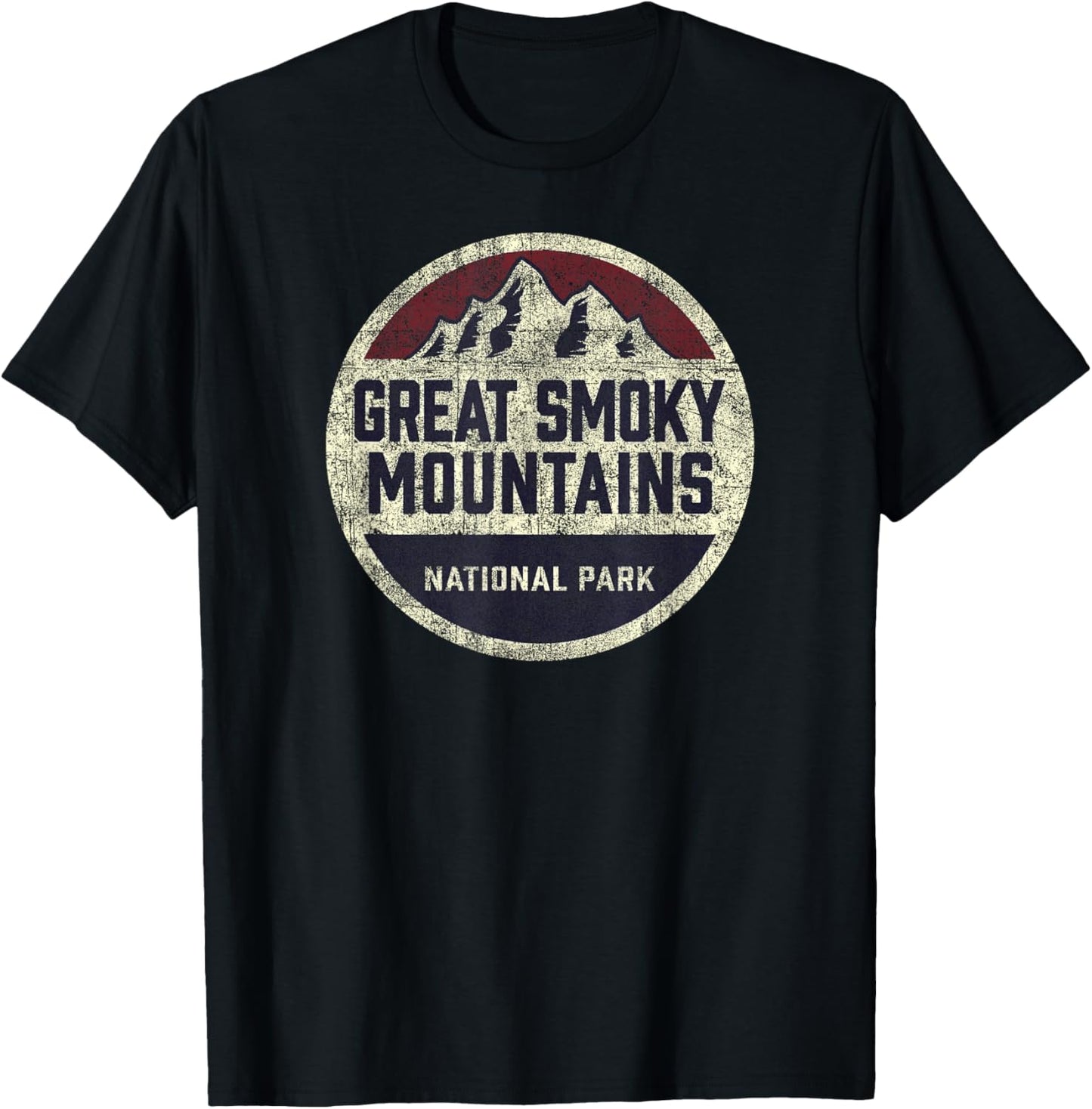 Great Smoky Mountains National Park Shirt Kids Vintage T-Shirt - T-Shirt | Black