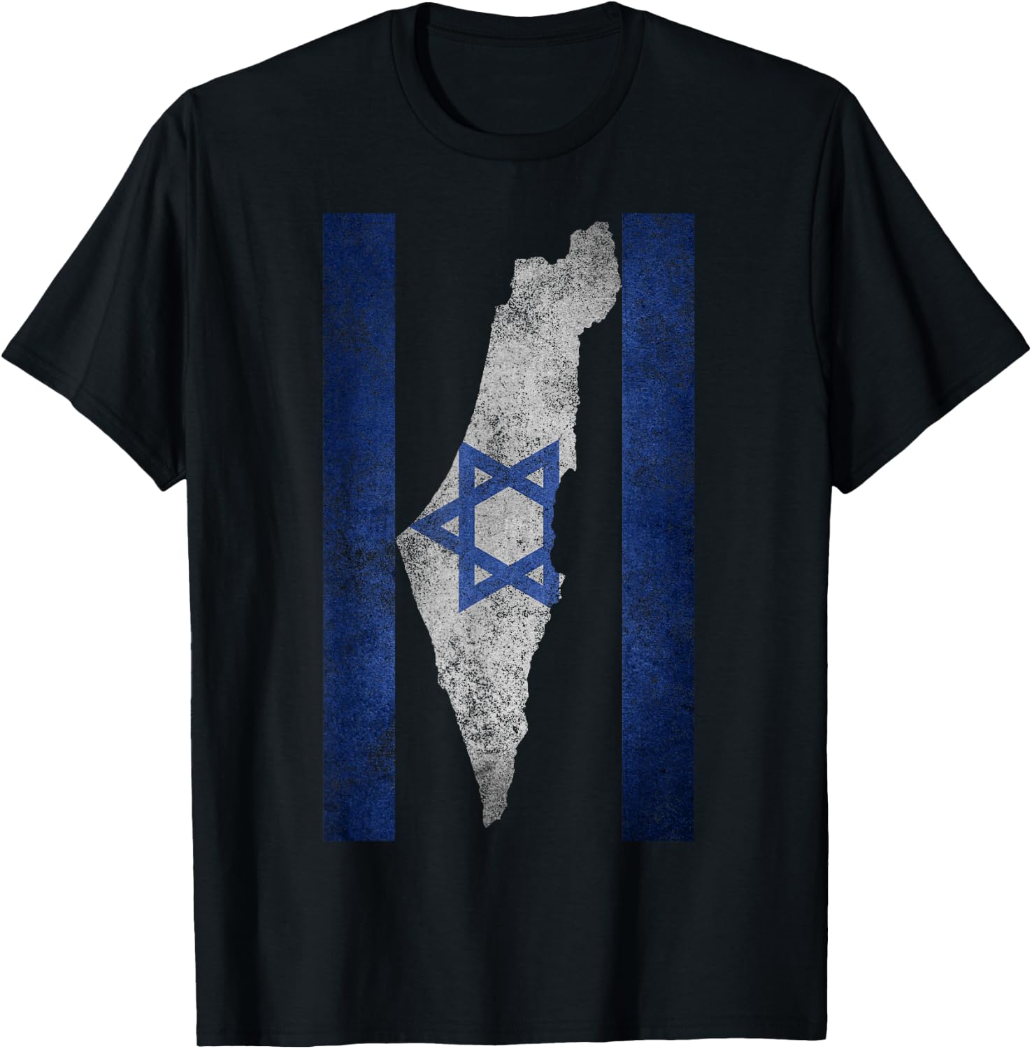 Israel Map Travel Jews Proud Jewish Gifts Israeli Flag T-Shirt - T-Shirt | Black