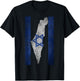 Israel Map Travel Jews Proud Jewish Gifts Israeli Flag T-Shirt - T-Shirt | Black