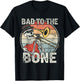 Trombone Bad to the Bone Retro Skeleton Marching Band Player T-Shirt - T-Shirt | Black