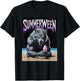 Summerween Werewolf Ice Cream Gothic Halloween Beach T-Shirt - T-Shirt | Black