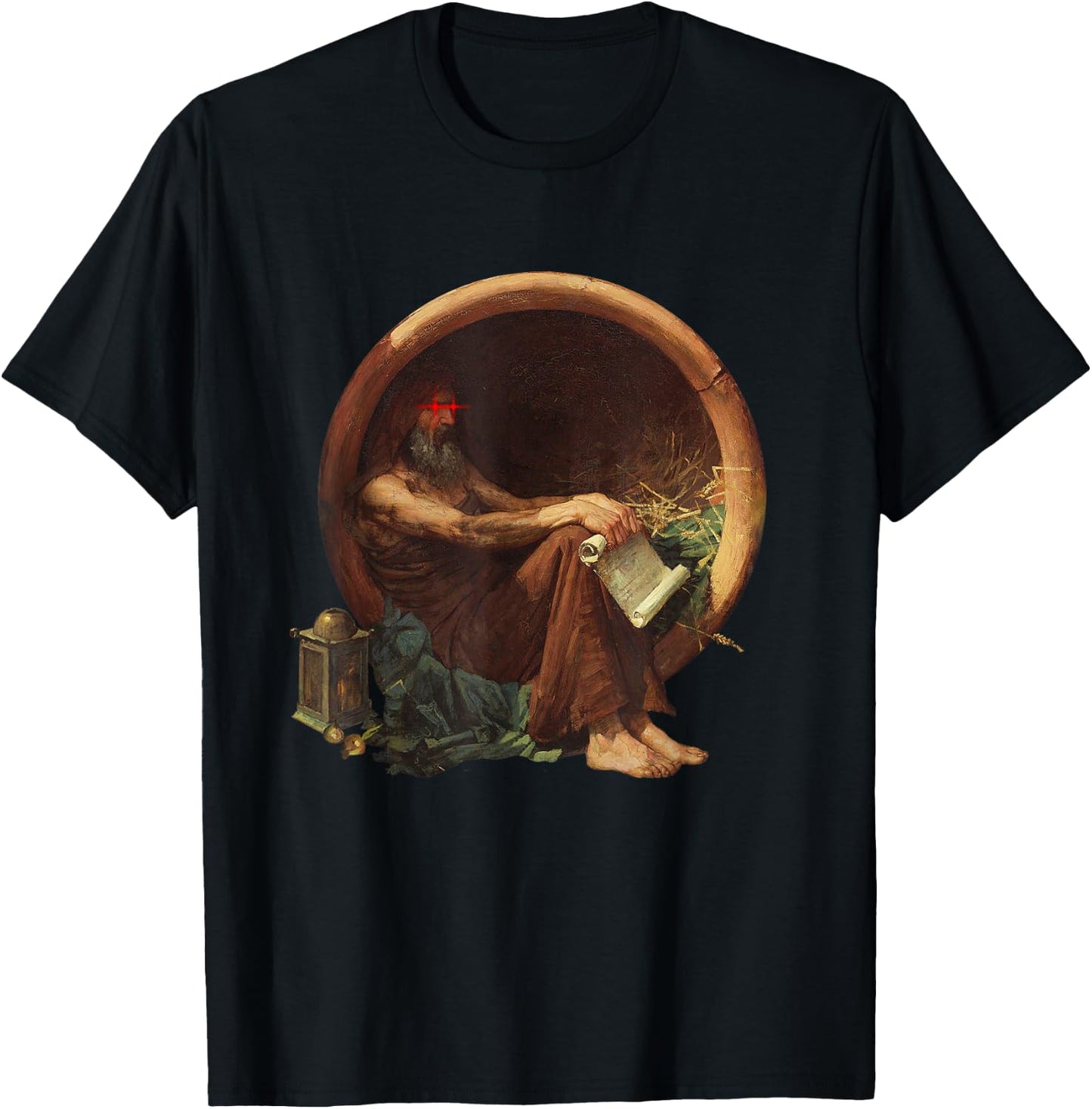 Diogenes gets Triggered - Mad Philosopher T-Shirt - T-Shirt | Black