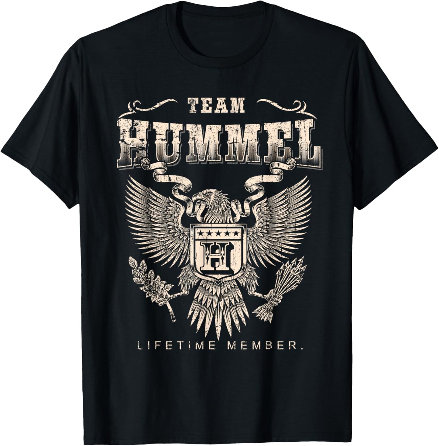 Team Hummel Lifetime Member Last Name T-Shirt - T-Shirt | Black