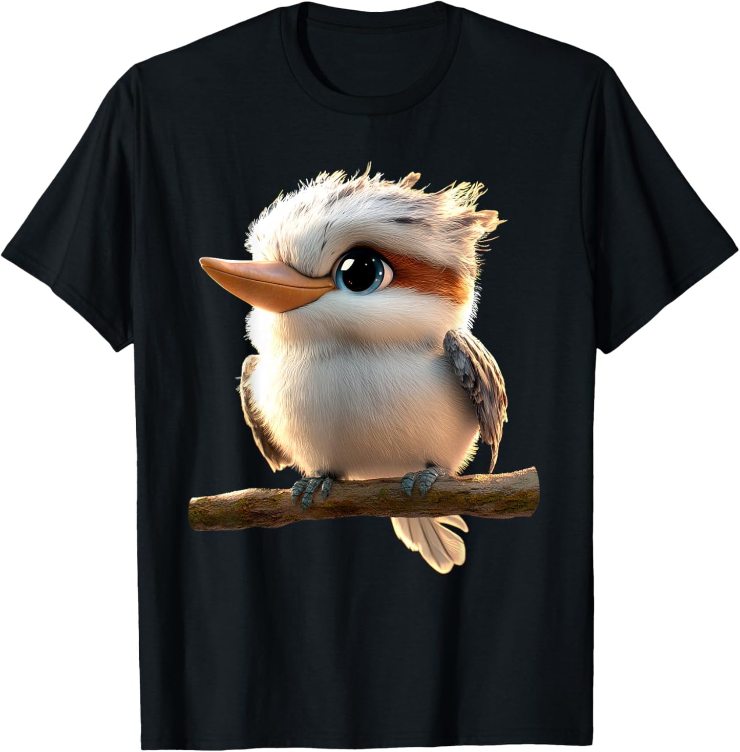Kookaburra Bird Australien Birds Cute Laughing Kookaburra T-Shirt - T-Shirt | Black