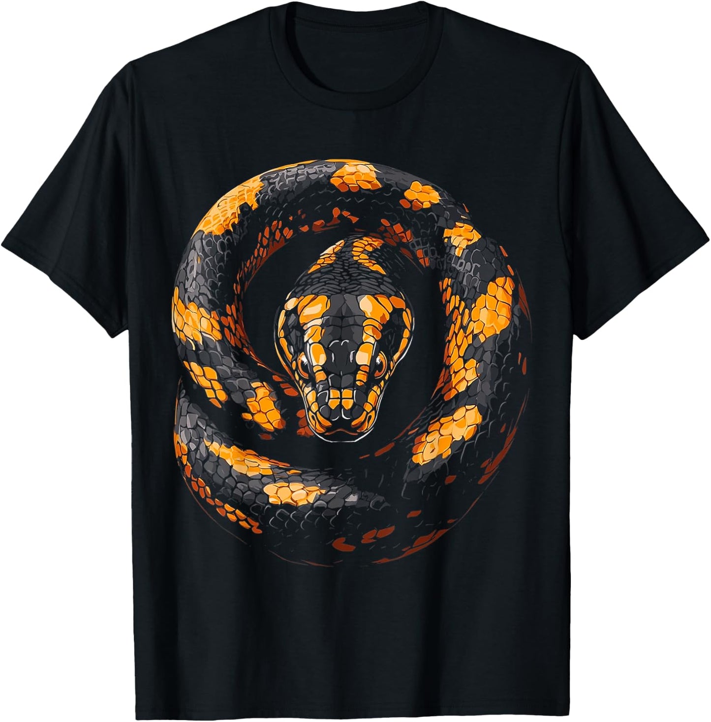 Snake Animal Graphic Artwork Snake T-Shirt - T-Shirt | Black