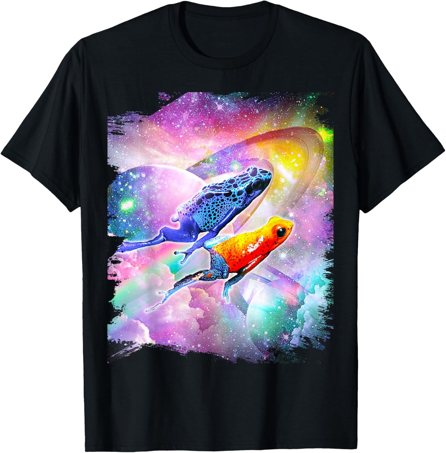 Poison Arrow Frog in Space T-Shirt - T-Shirt | Black