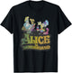Disney Alice In Wonderland Mad Tea Party Movie Poster T-Shirt - T-Shirt | Black