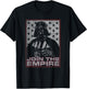 Star Wars Classic Join The Empire Darth Vader Distressed Ad T-Shirt - T-Shirt | Black
