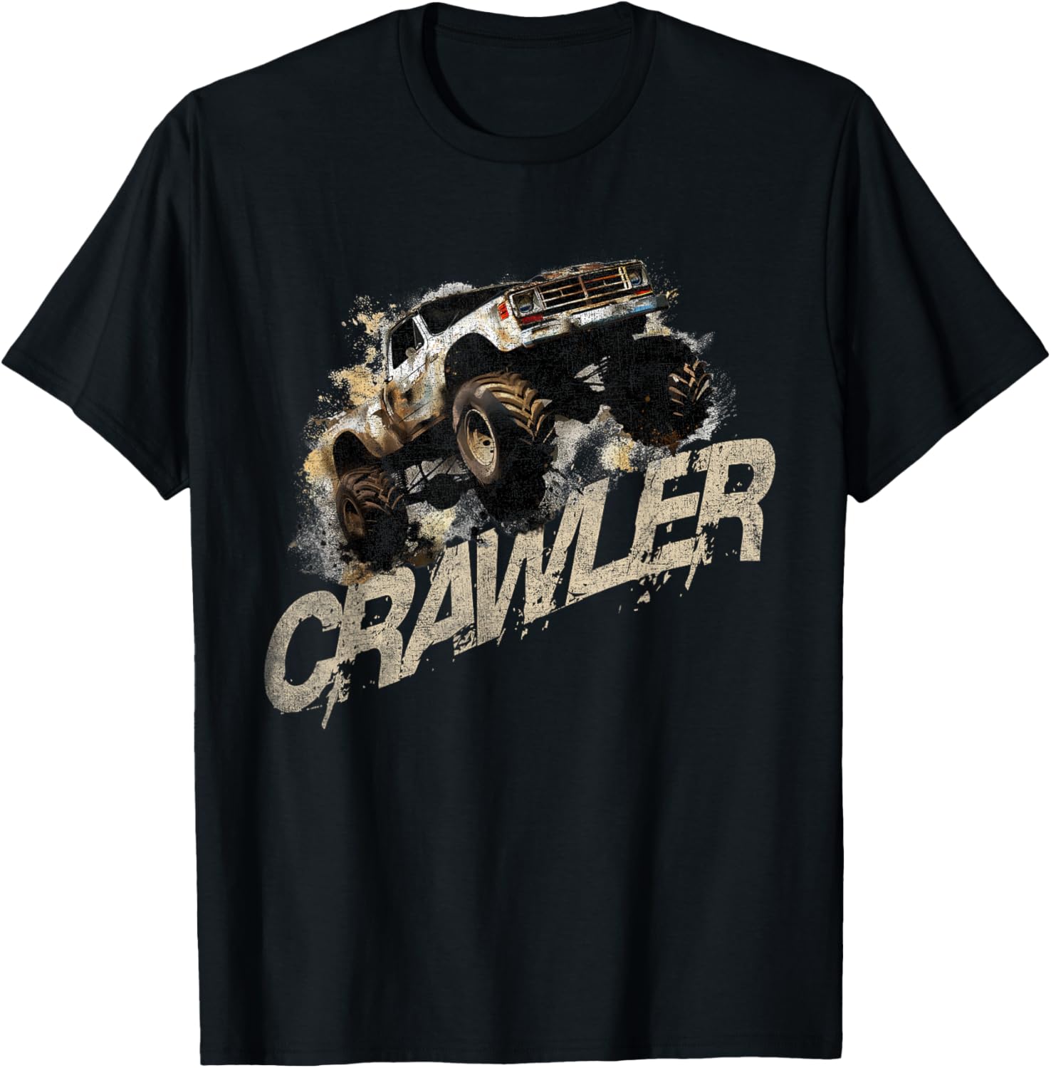 Crawler Rc Car Rock Scaler Scale Rc Offroad Truck Clawling T-Shirt - T-Shirt | Black