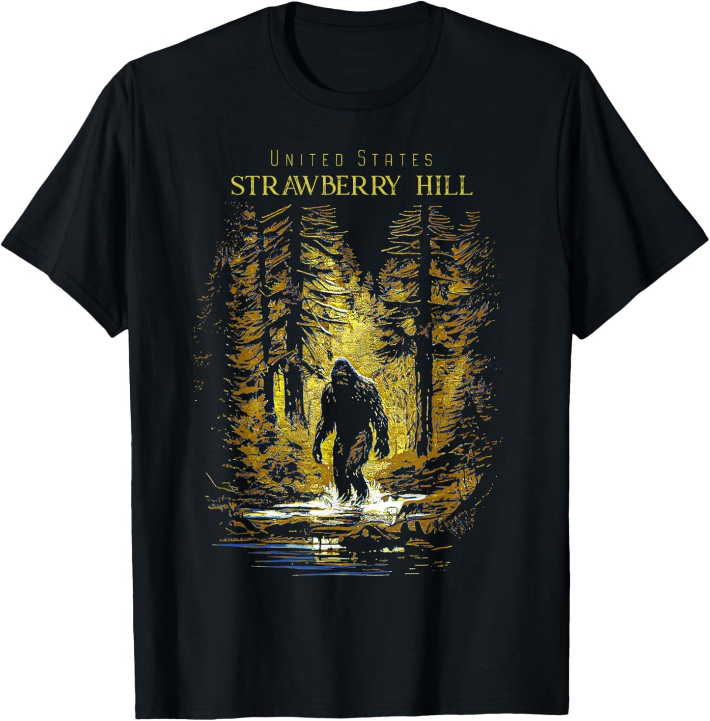 Strawberry Hill United States T-Shirt - T-Shirt | Black