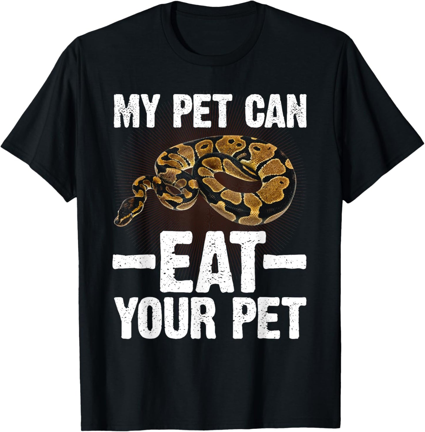 Ball Python Design Women Snake Reptile Python Lover T-Shirt - T-Shirt | Black