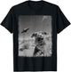 Airedale Terrier Dog UFO Alien Extraterrestrial Selfie T-Shirt - T-Shirt | Black